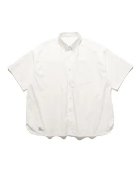 Dry White Oxford Corporate Short Sleeve Button Down Shirt