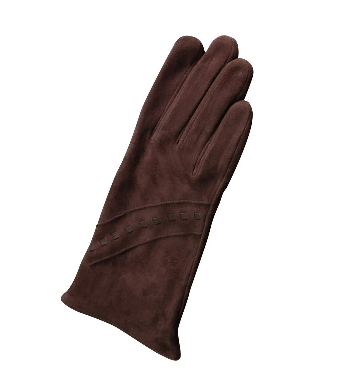 Brown Suede Women's Sian Gloves by Eastern Counties Leather