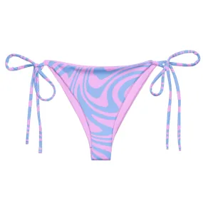 Pink Swirlsa Eco String Bikini Bottom