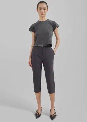 Emersyn Charcoal Capri Pants