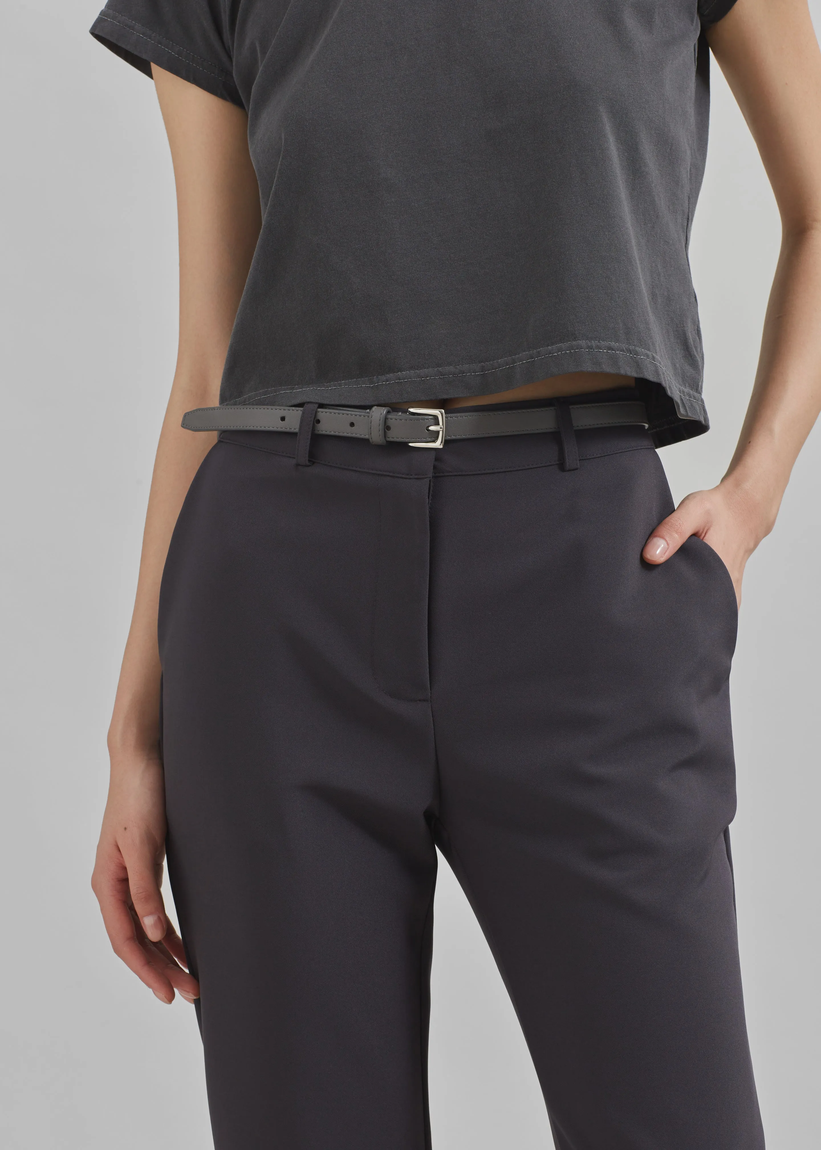 Emersyn Charcoal Capri Pants