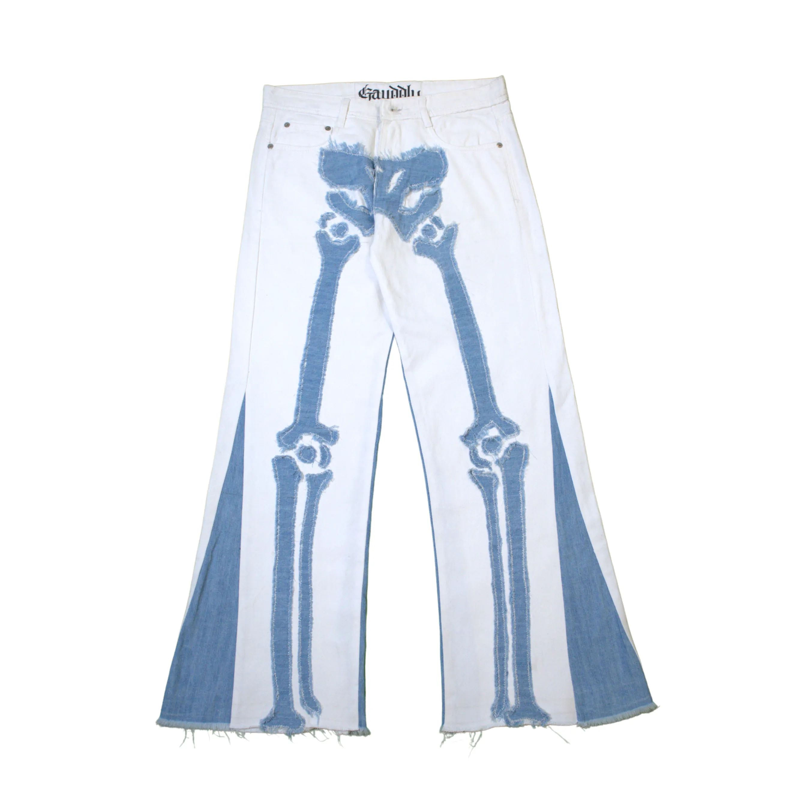 Flared Denim Pants