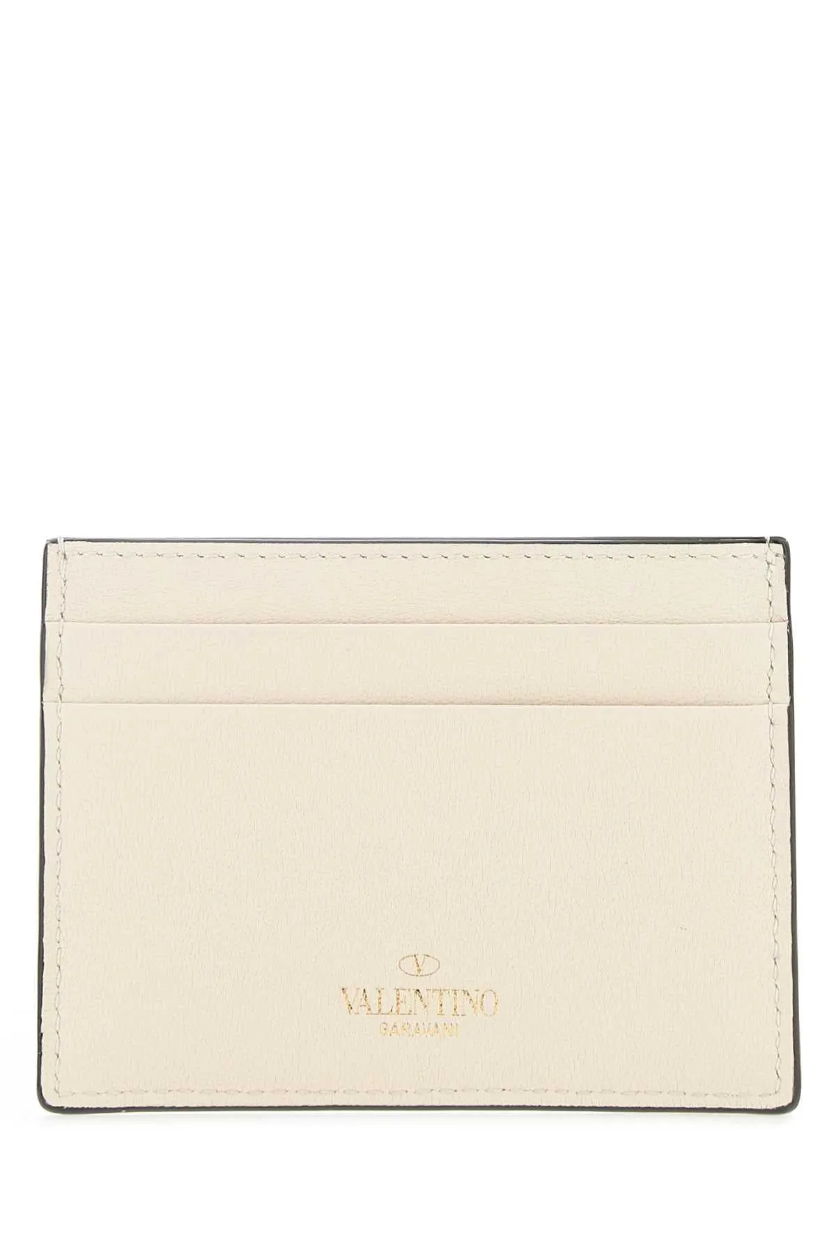 Valentino Garavani Rockstud Logo Detailed Card Holder