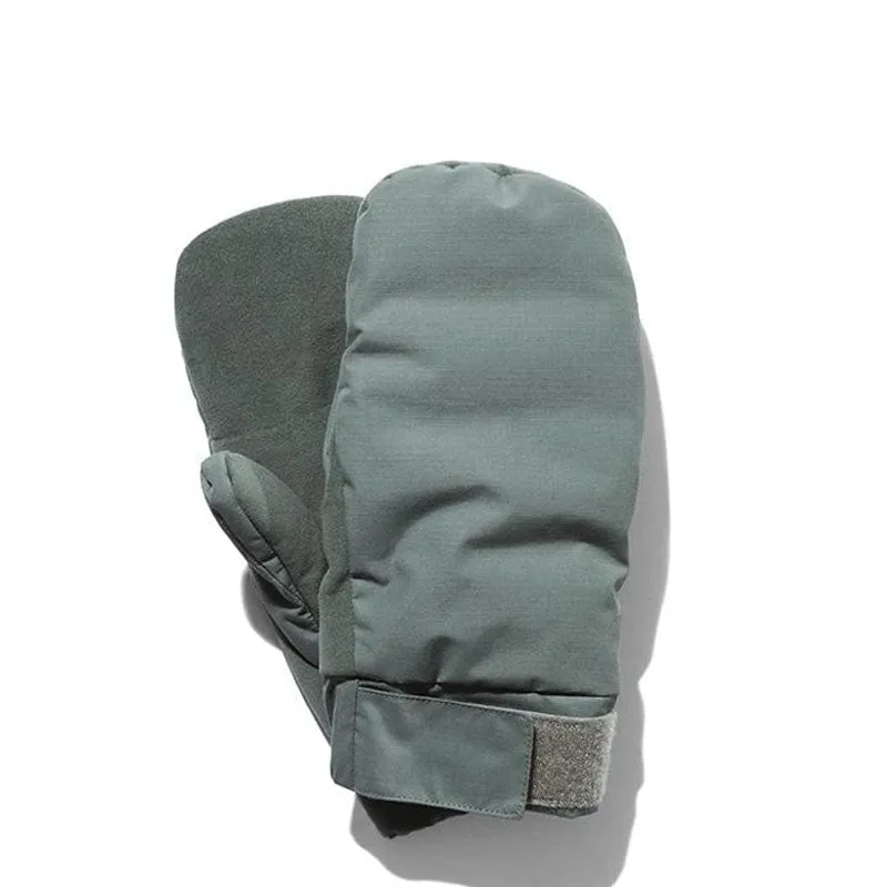 FR 2L Down Mittens Grey / Khaki by Snow Peak