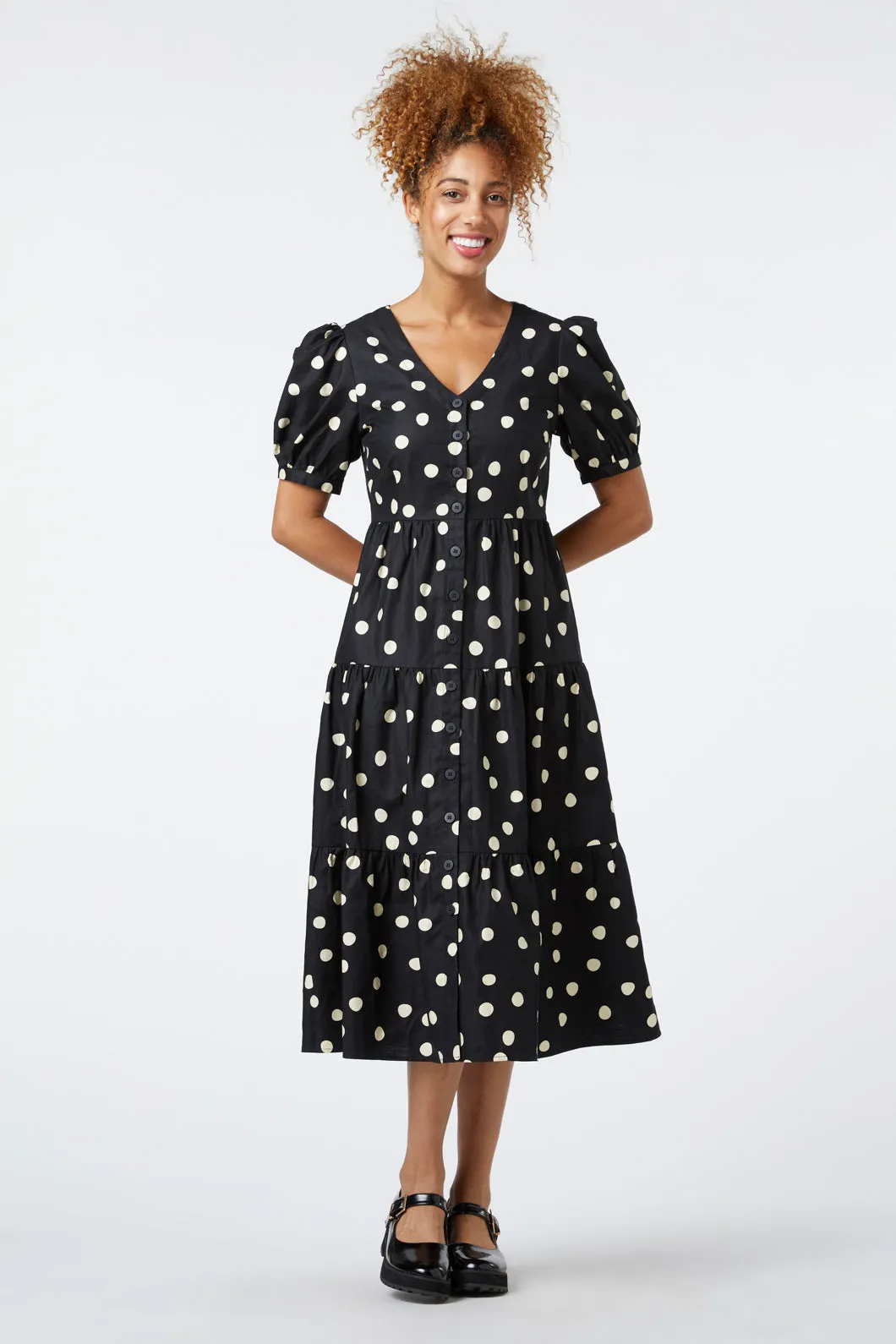 Spot Midi Dress for Women