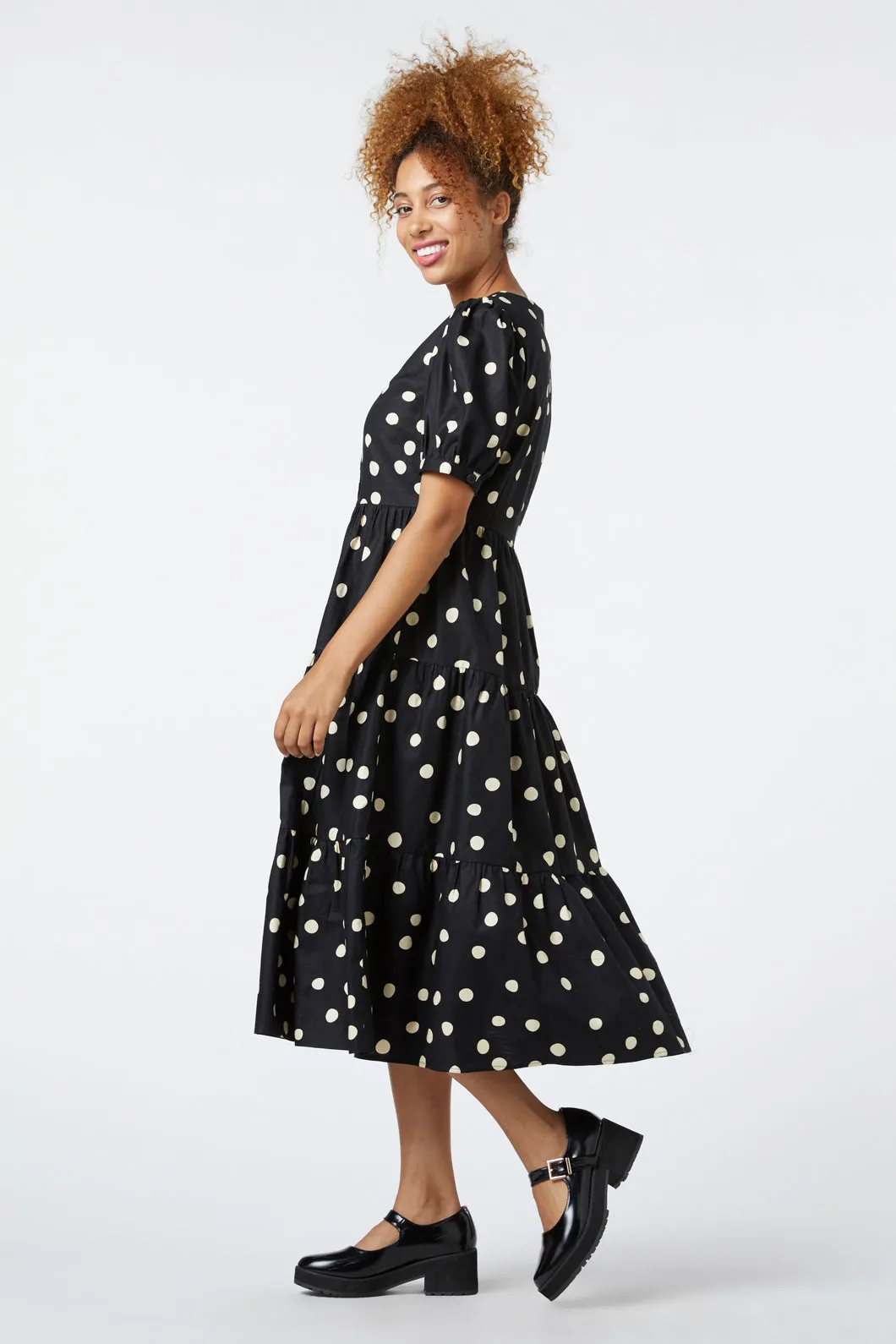 Spot Midi Dress for Women