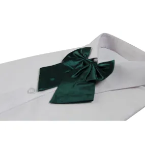 Bottle Green Bow Tie for Women;