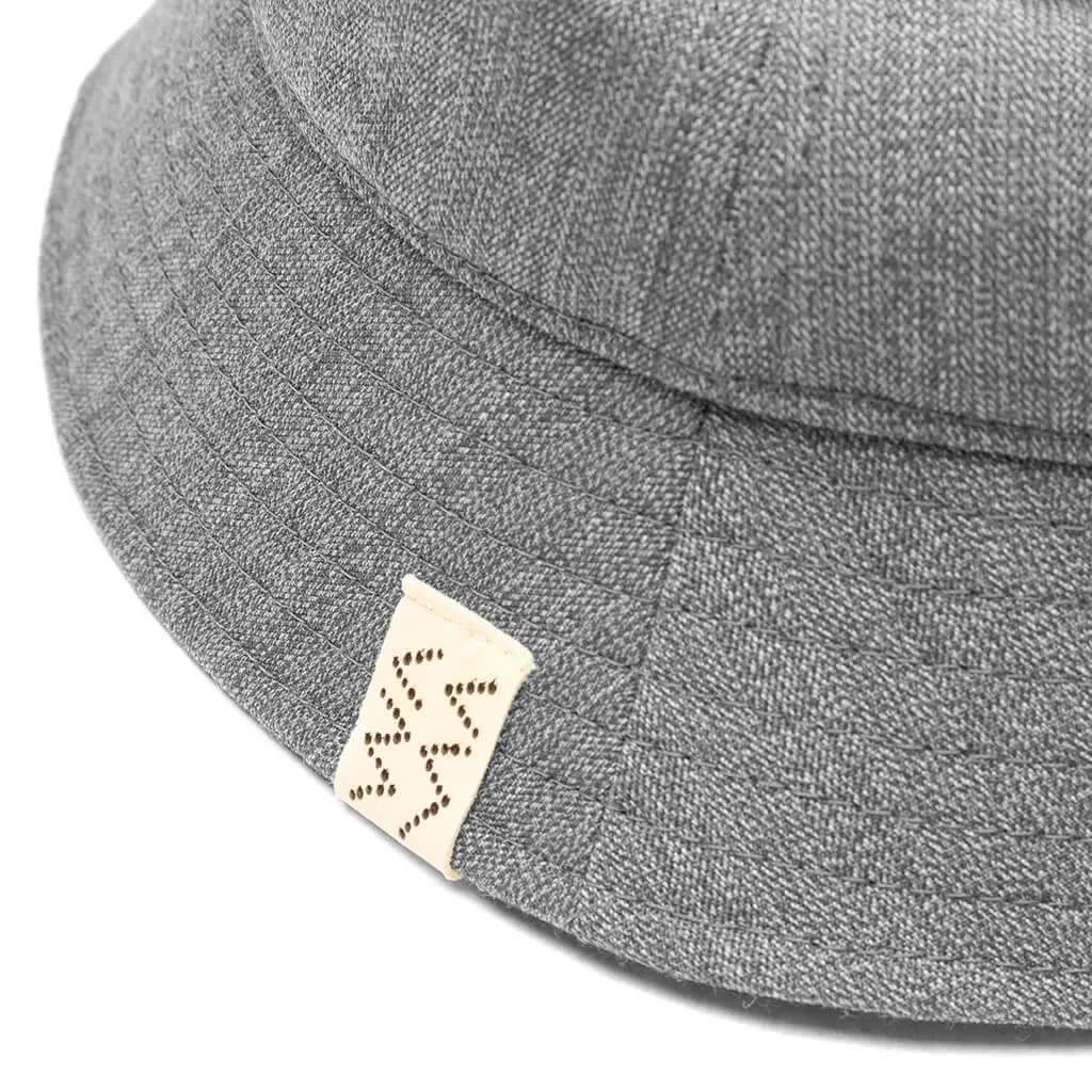 Grey Dome Bucket Hat