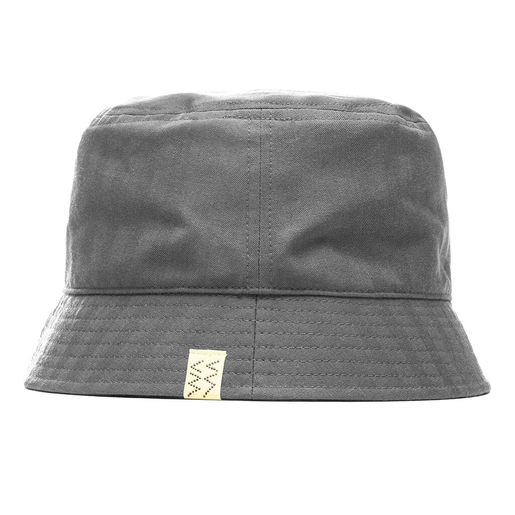 Grey Dome Bucket Hat