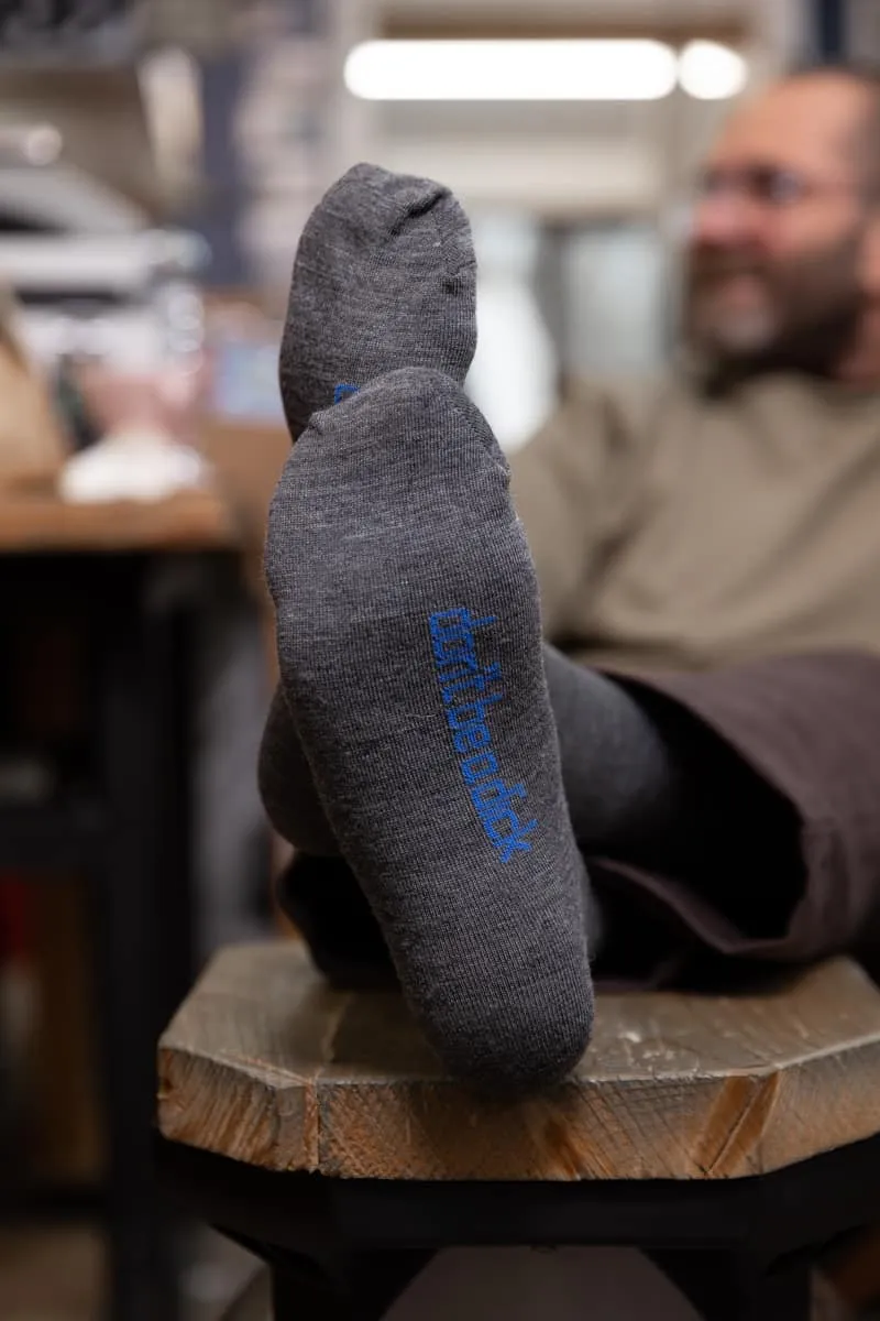 Grey Merino Socks Dick