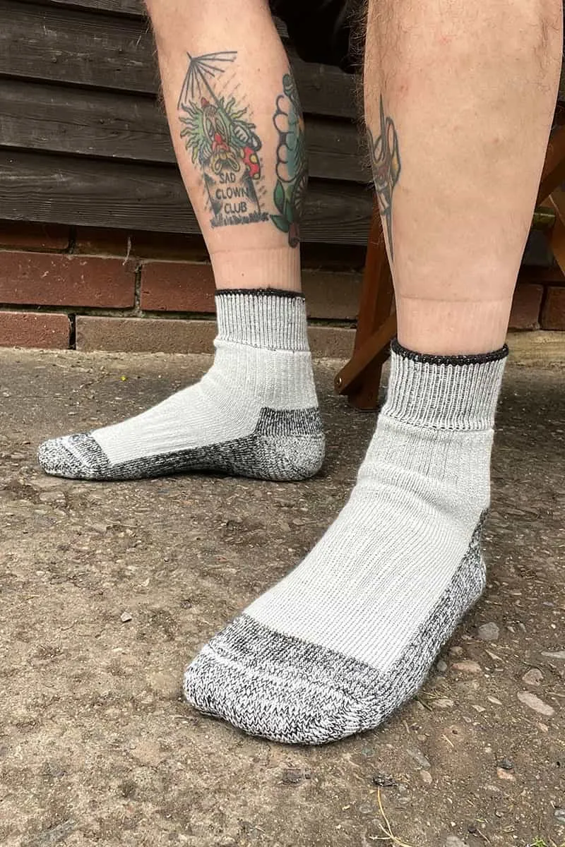 Grey Merino Trail Socks