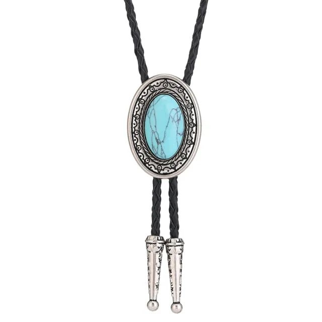 Vintage Turquoise Bolo Tie