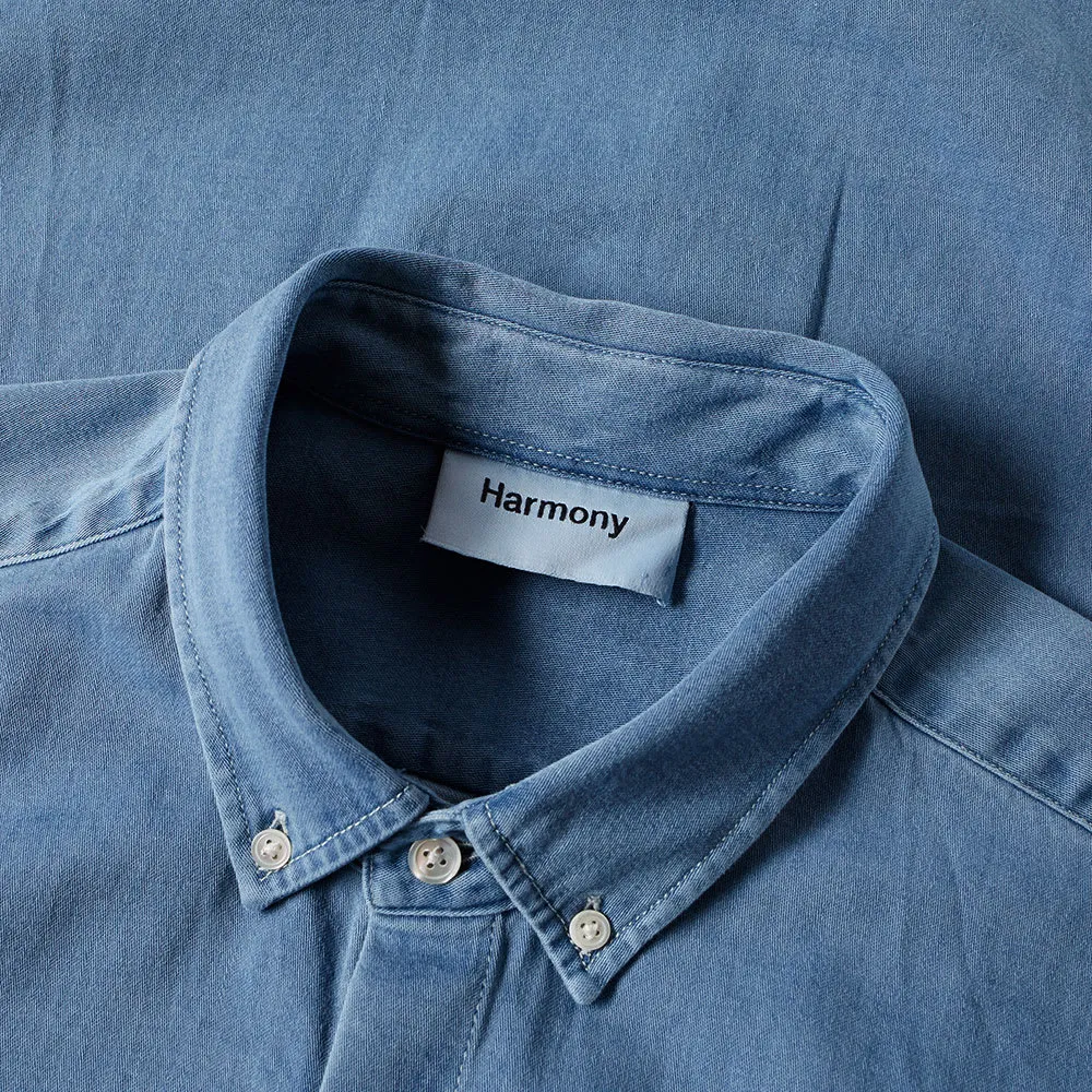 Harmony Clarence Bleached Denim Shirt