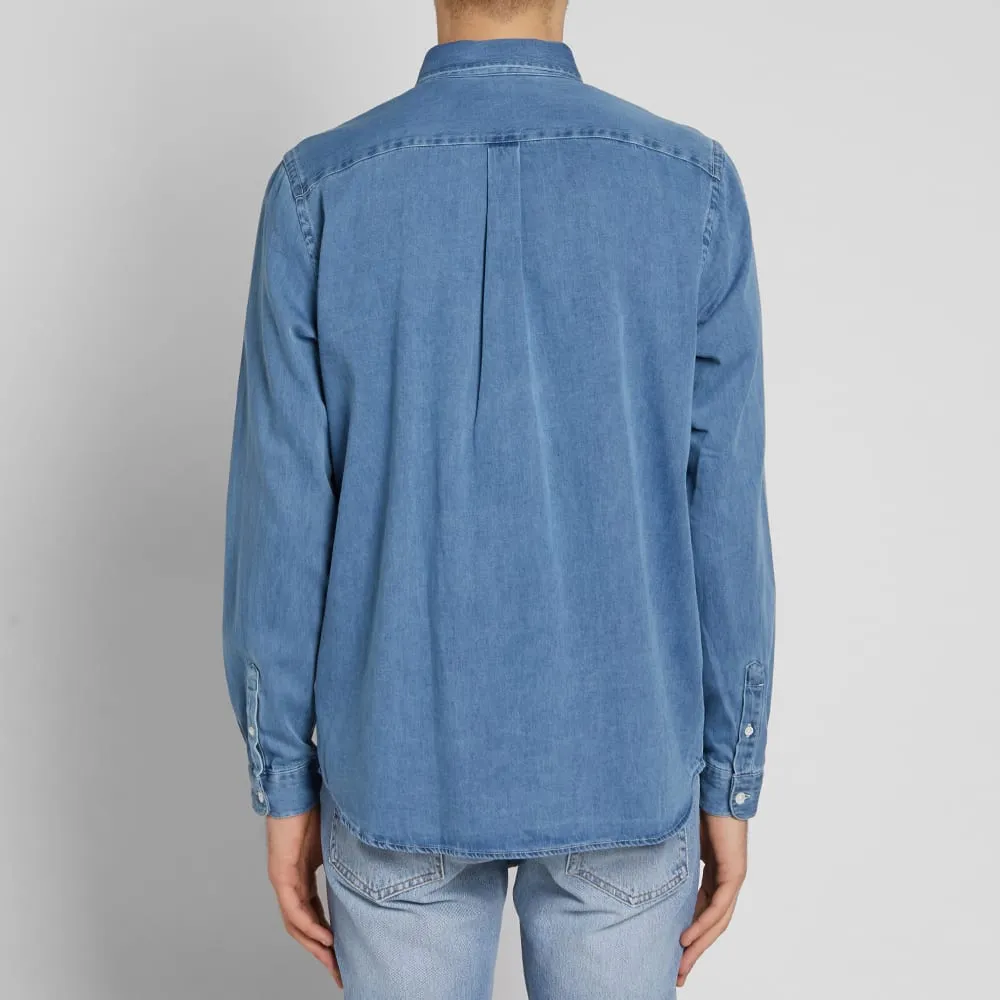 Harmony Clarence Bleached Denim Shirt