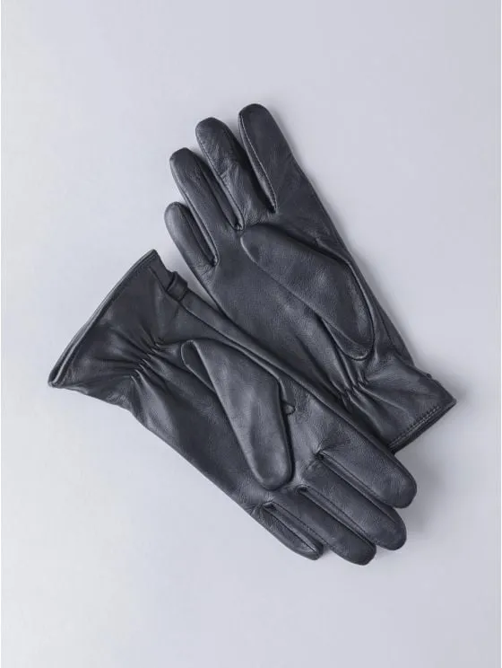 Black Heritage Leather Gloves