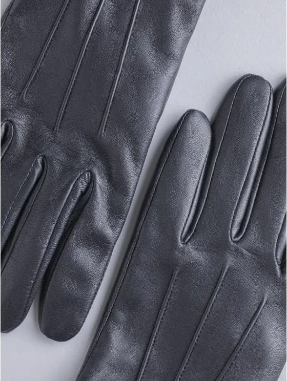 Black Heritage Leather Gloves