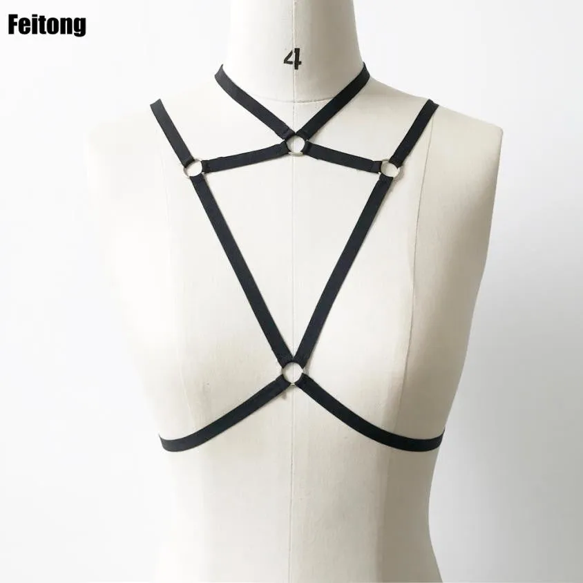 High-Quality Women's Lingerie Strappy Bra Halter Hollow Alluring Sexy Top