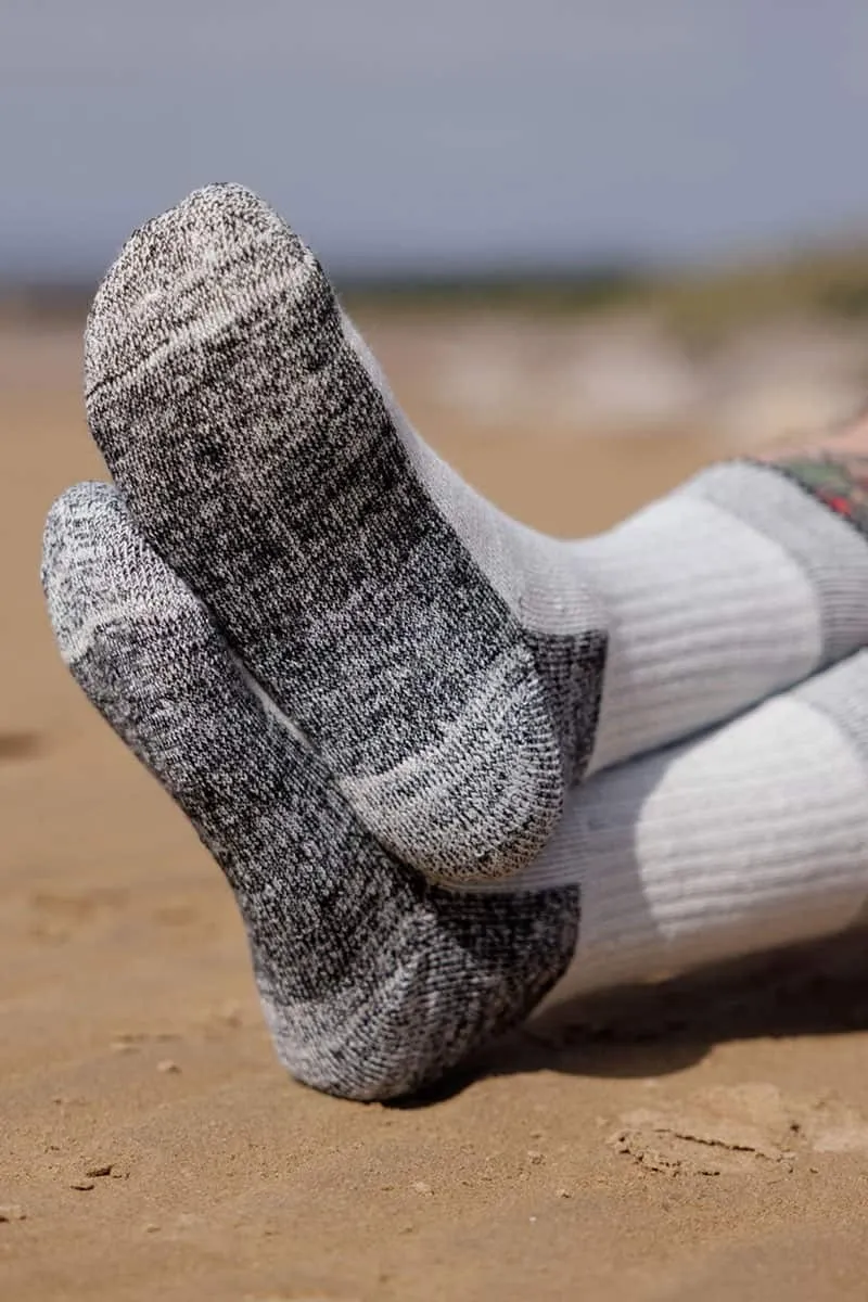 Hiker Grey Merino Socks