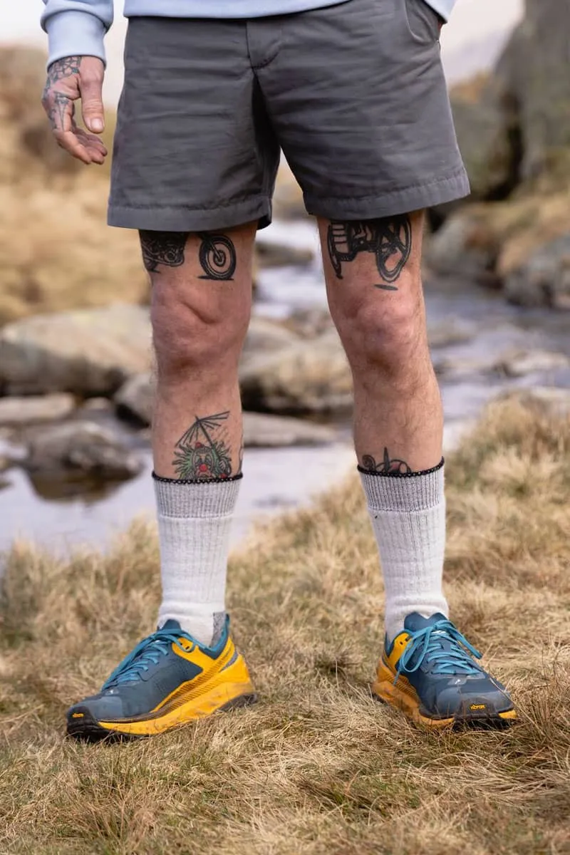 Hiker Grey Merino Socks