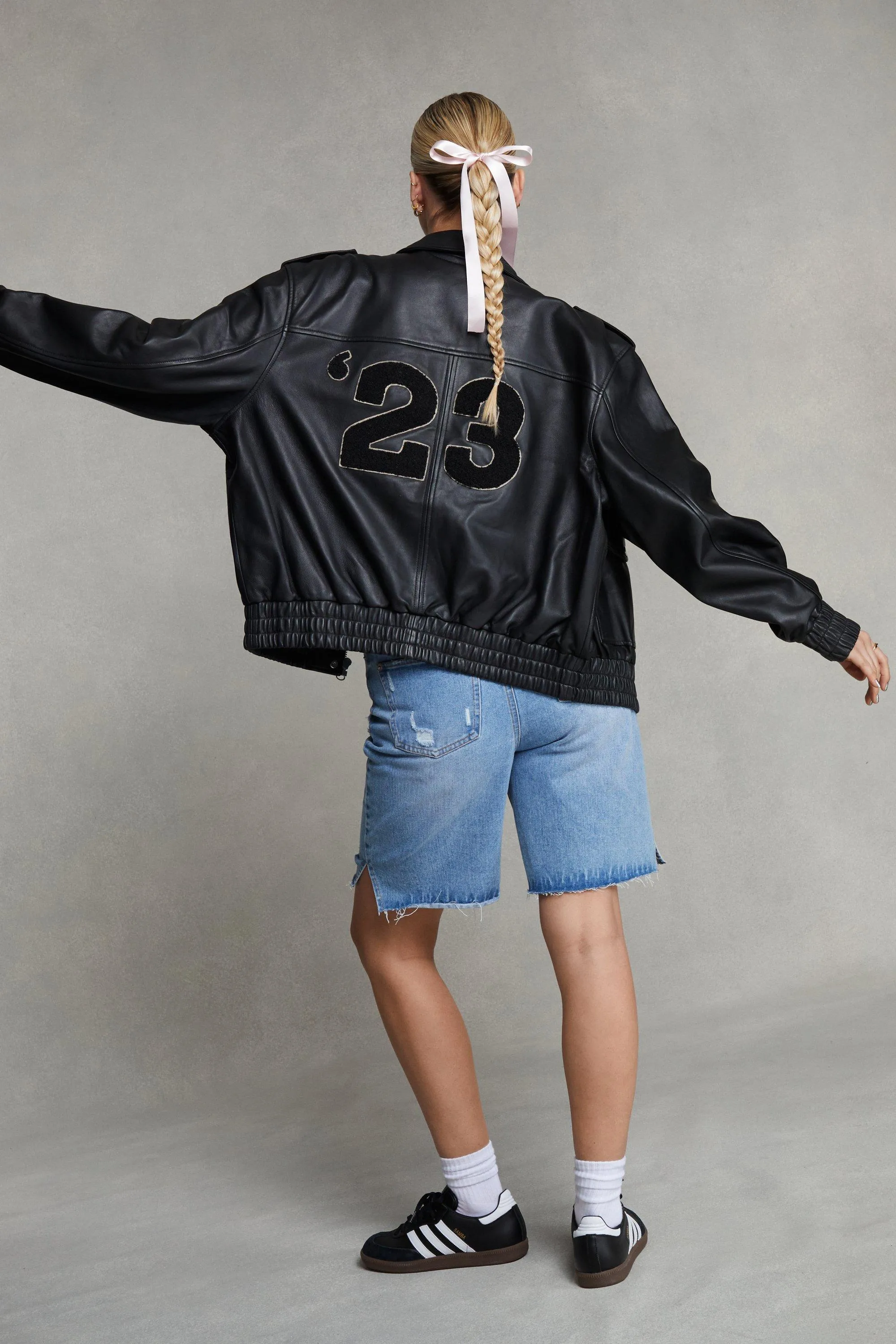 Real Leather Bomber Jacket | NastyGal