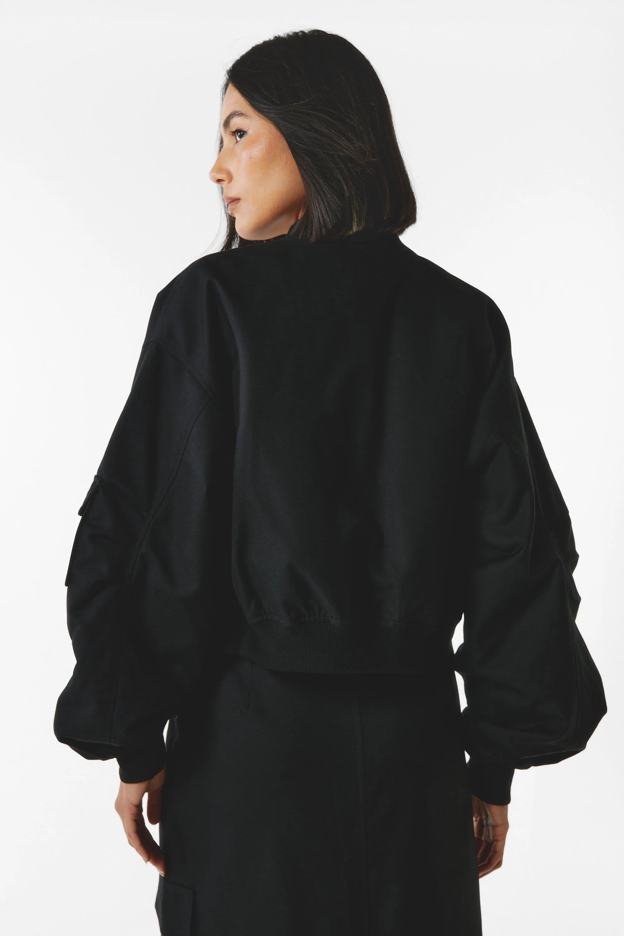 Cargo Bomber Jacket offering Tailored Fit | NastyGal