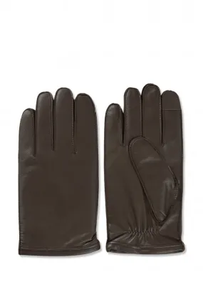 Brown Kranton Leather Gloves