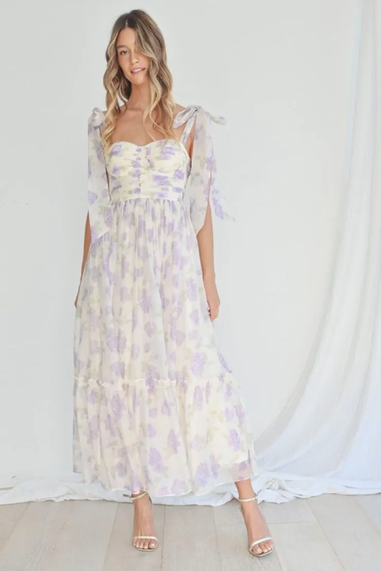 Lavender Florals Dress