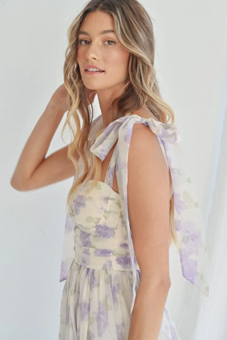 Lavender Florals Dress