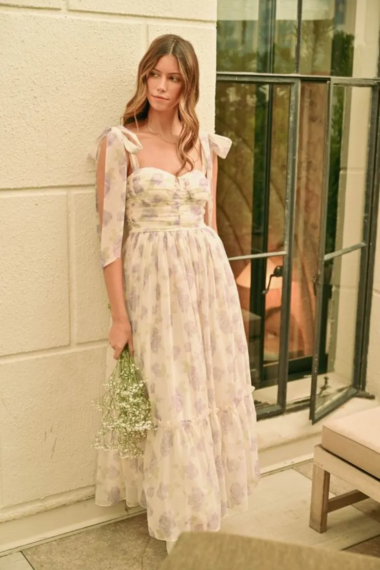 Lavender Florals Dress