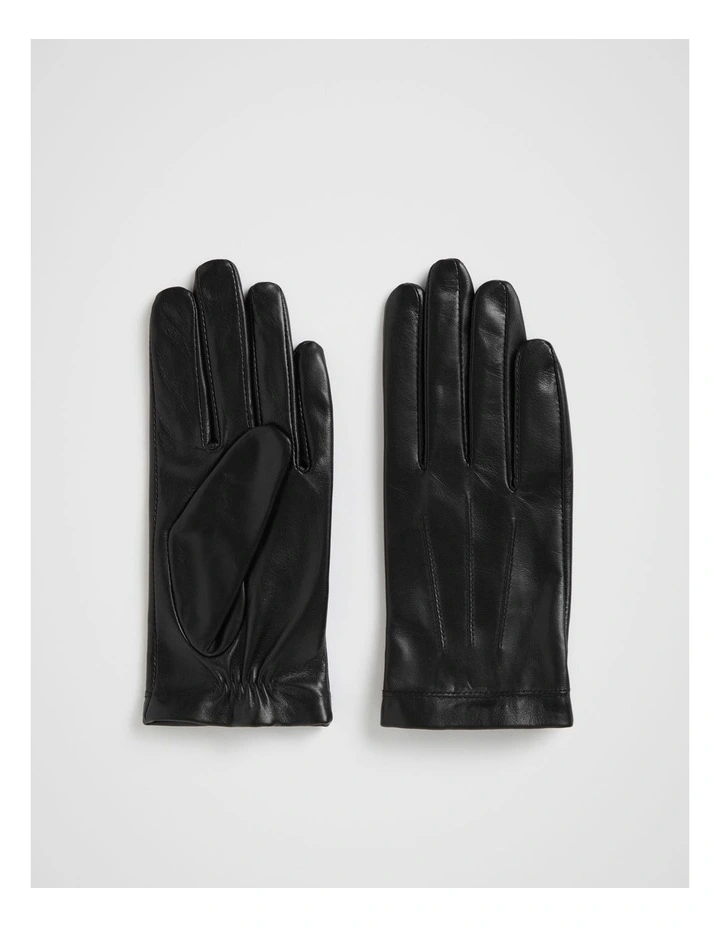 Leather Gloves in Black