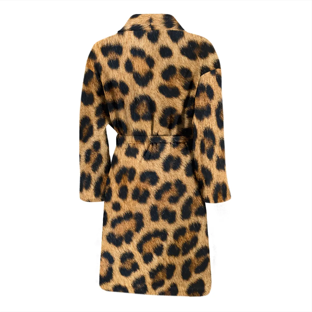 Leopard Print Men's Robe