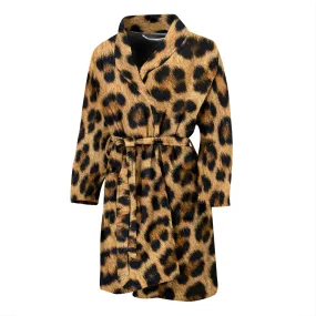 Leopard Print Men's Robe