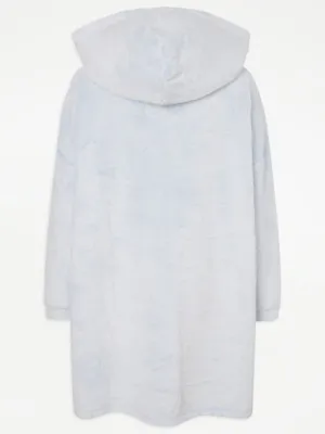 George at ASDA Lingerie Light Blue Snuggle Fleece Hoodie