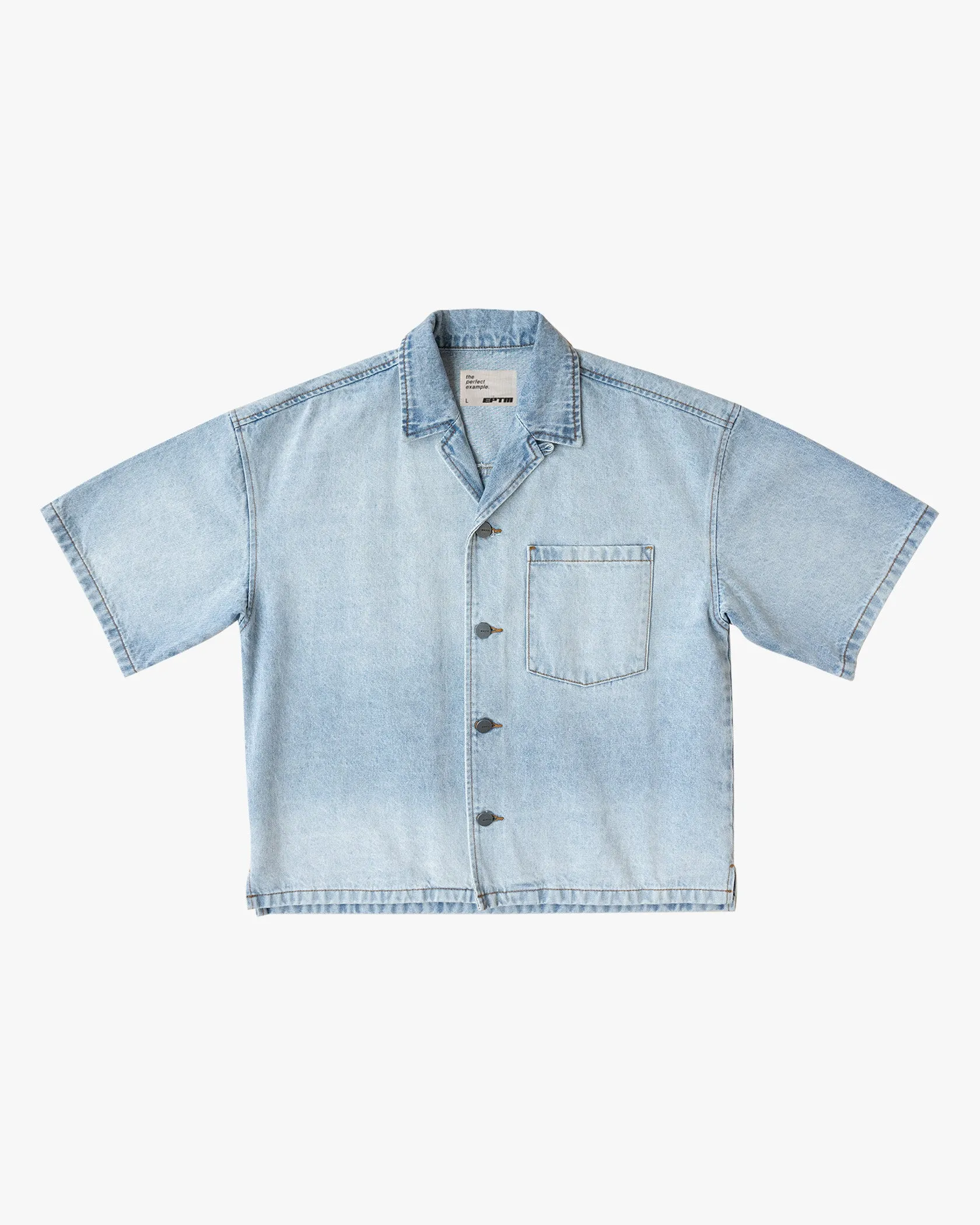 Light Indigo EPTM Box Denim Shirt