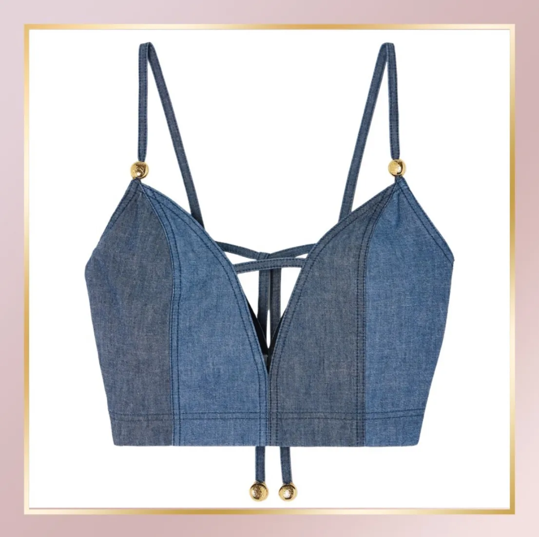 Denim Strappy Top