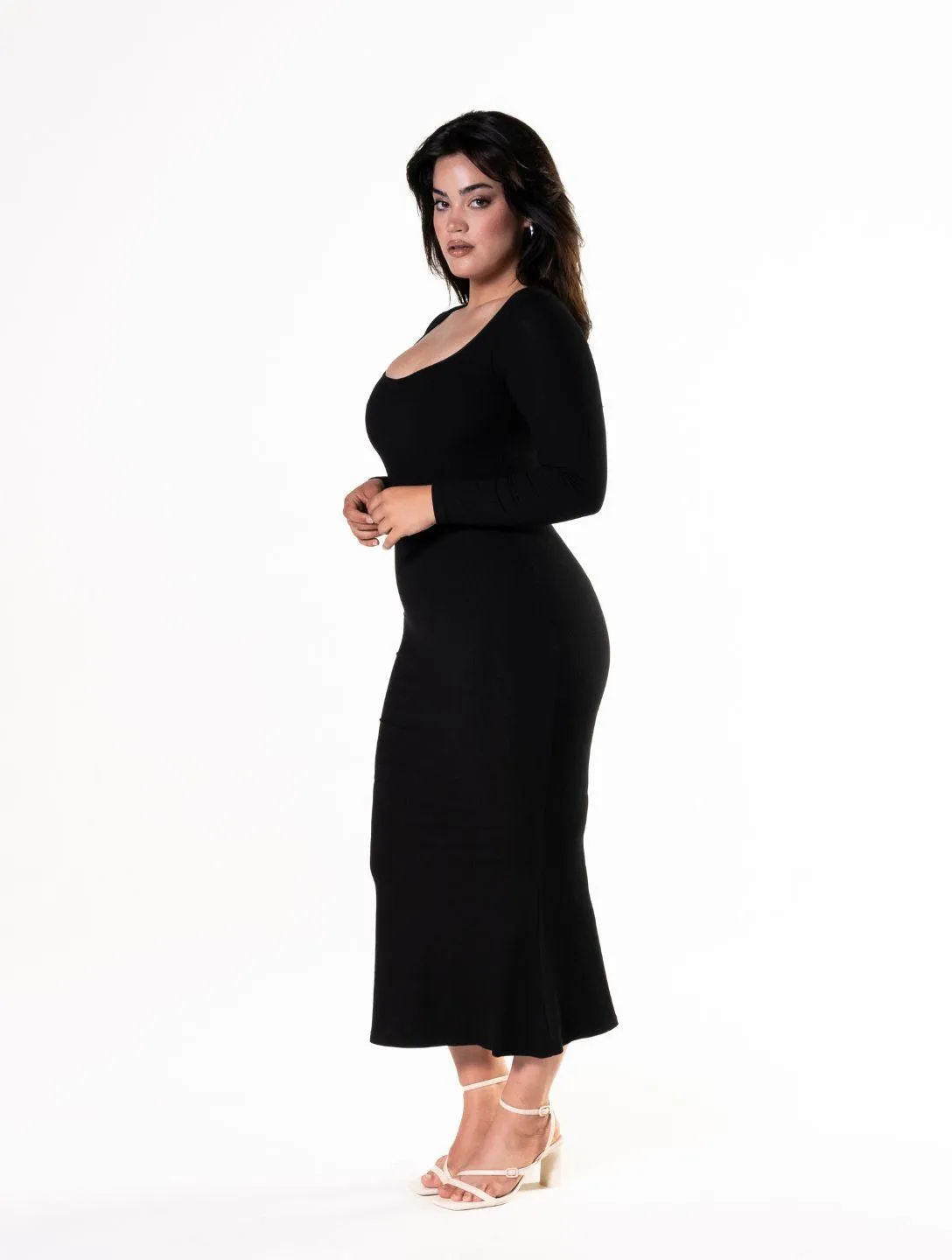 Long Sleeve Shapewear Dress