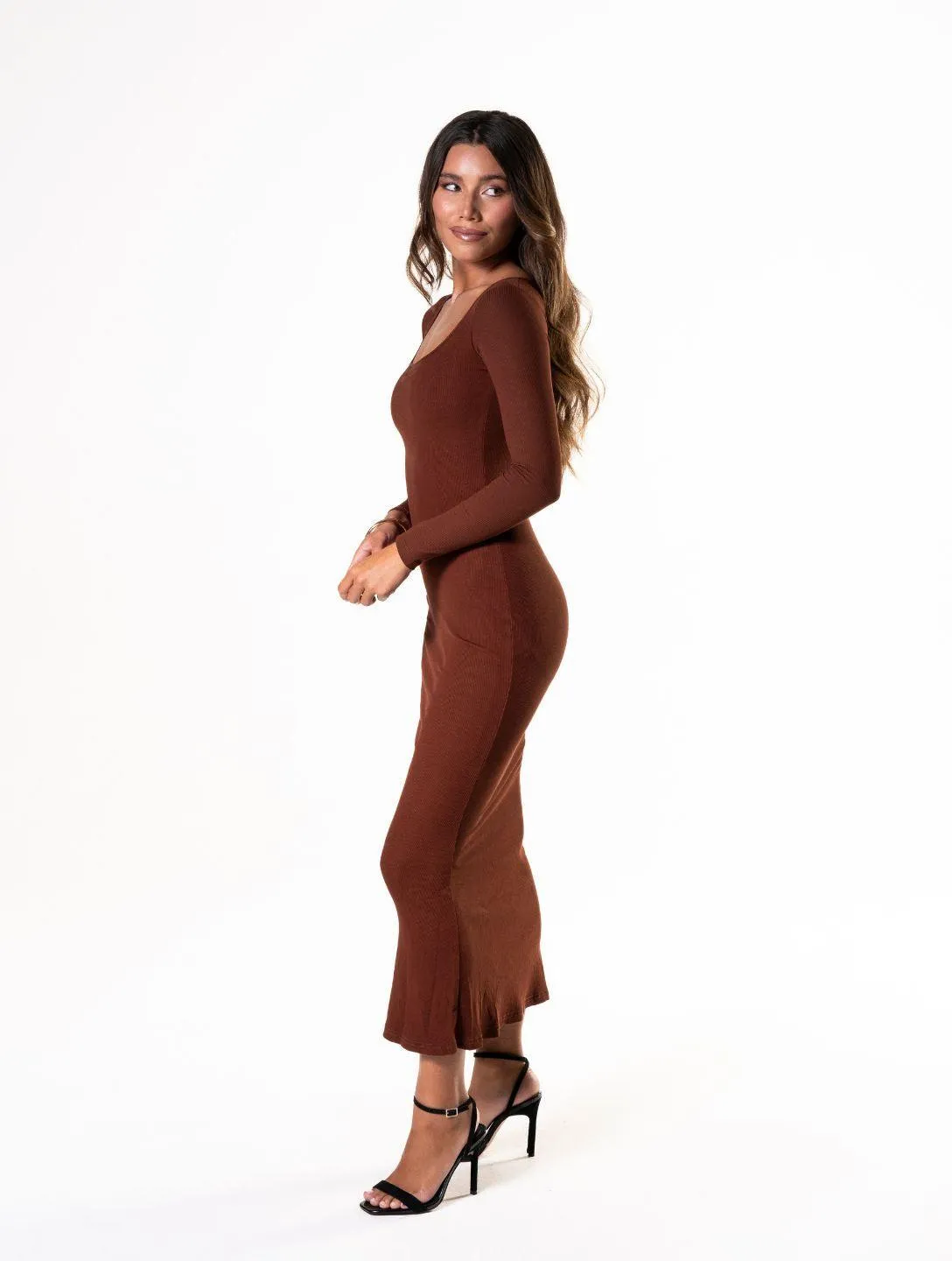 Long Sleeve Shapewear Dress