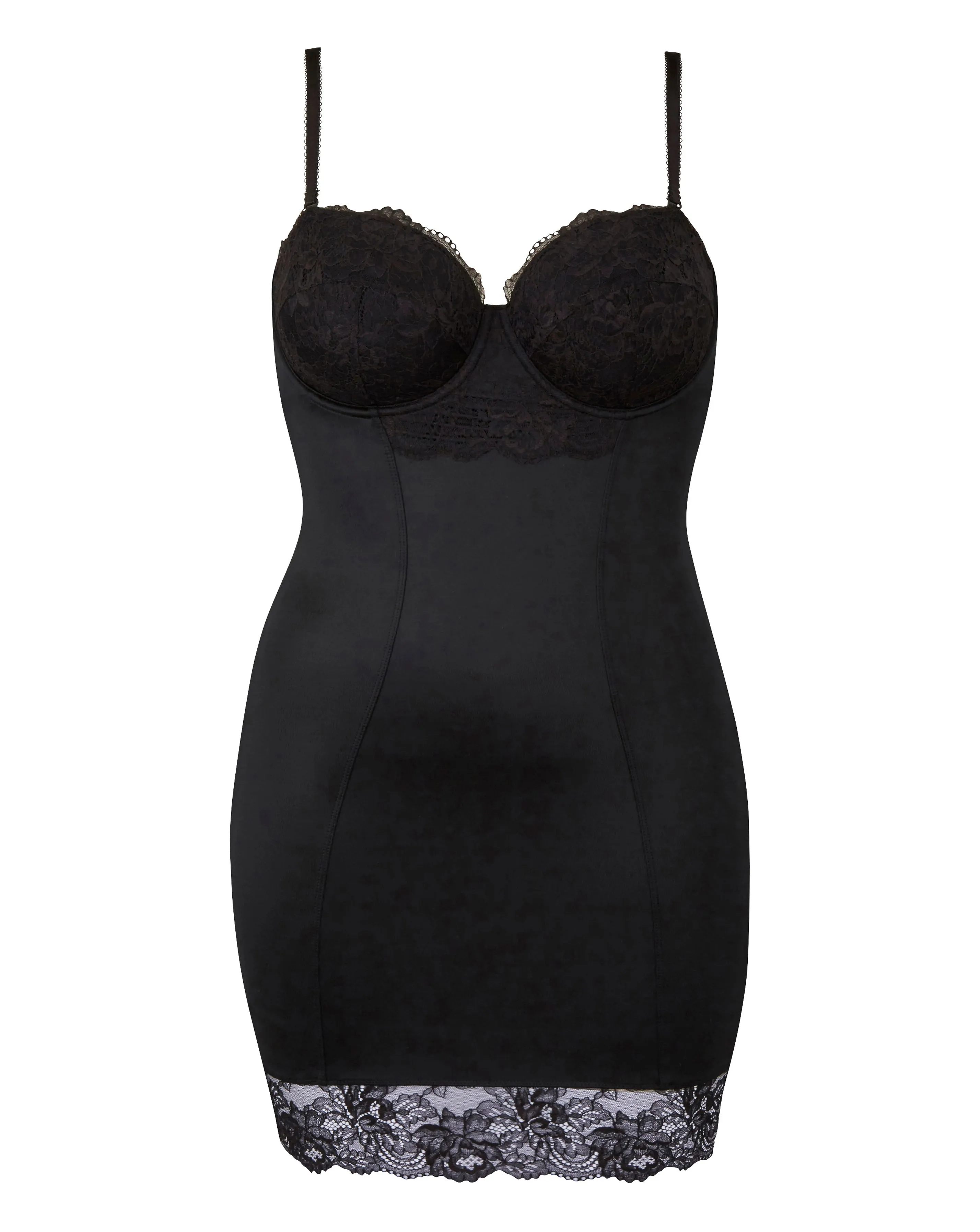 MAGISCULPT Ella Lace Black Firm Control Multiway Body Shaping Slip | Simply Be