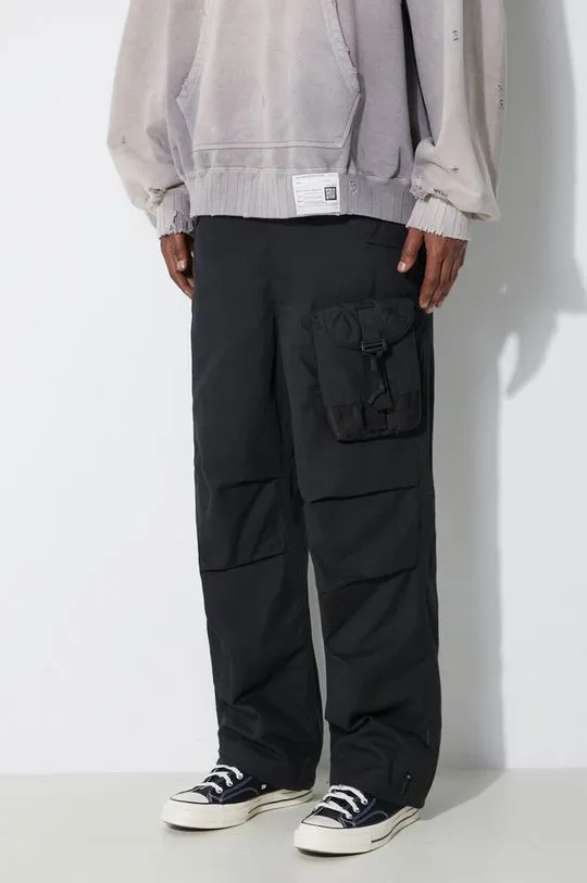 Maharishi Trousers M.A.L.I.C.E. M51 Cargo Pants Cotton Hemp Twill 28 Men's Black Color 5051.Black