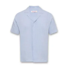 Orlebar Brown Soft Blue Linen Shirt