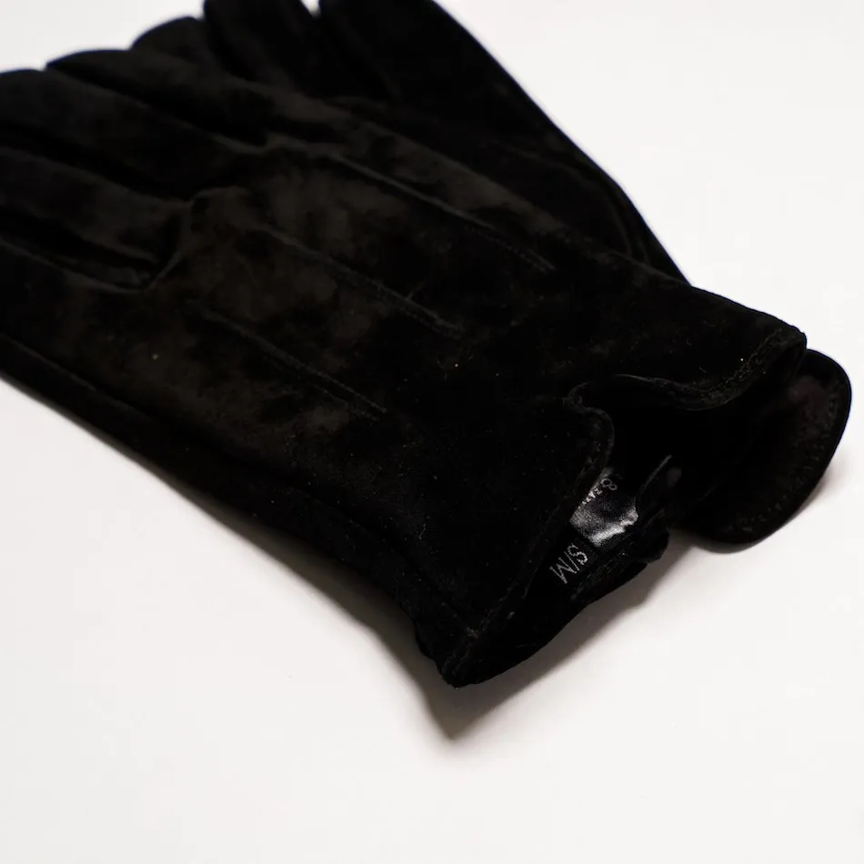 Barneys Originals Men's Black Suede Gloves