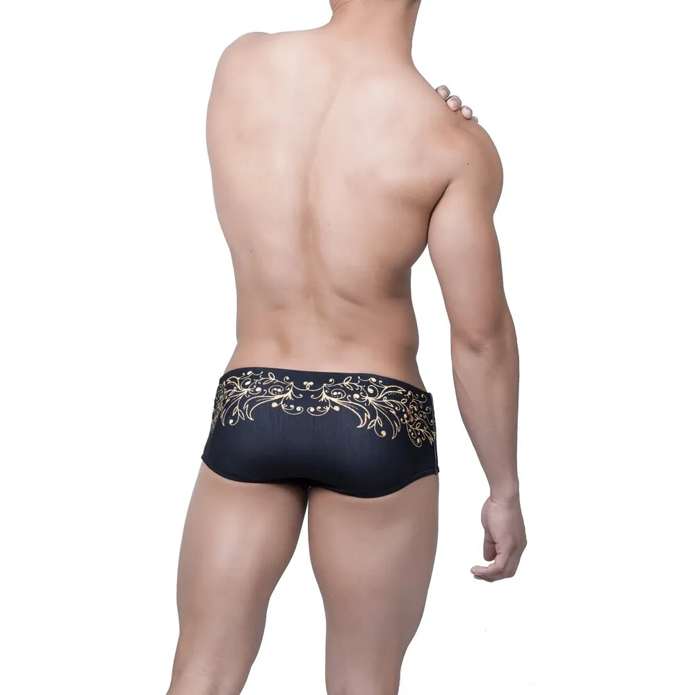 Men's Floral Low Waist Short Swimwear