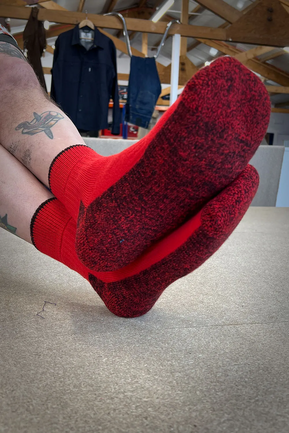 Merino Trail Socks Red