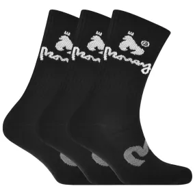 Money Sport Socks Black 3 Pack