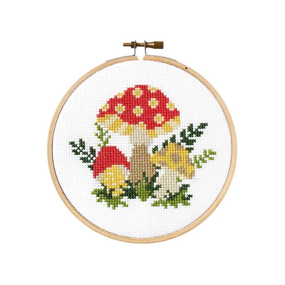 Mushroom Cross Stitch Kit