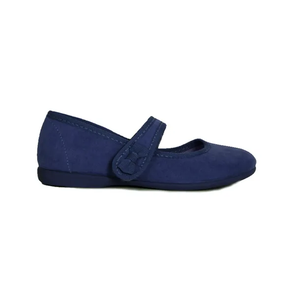 Navy Suede Bow Mary Janes