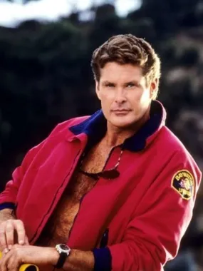 David Hasselhoff Baywatch Lifeguard Bomber Jacket