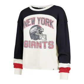 New York Giants Historic Gridiron Curve 47 Women's Long Sleeve Tee