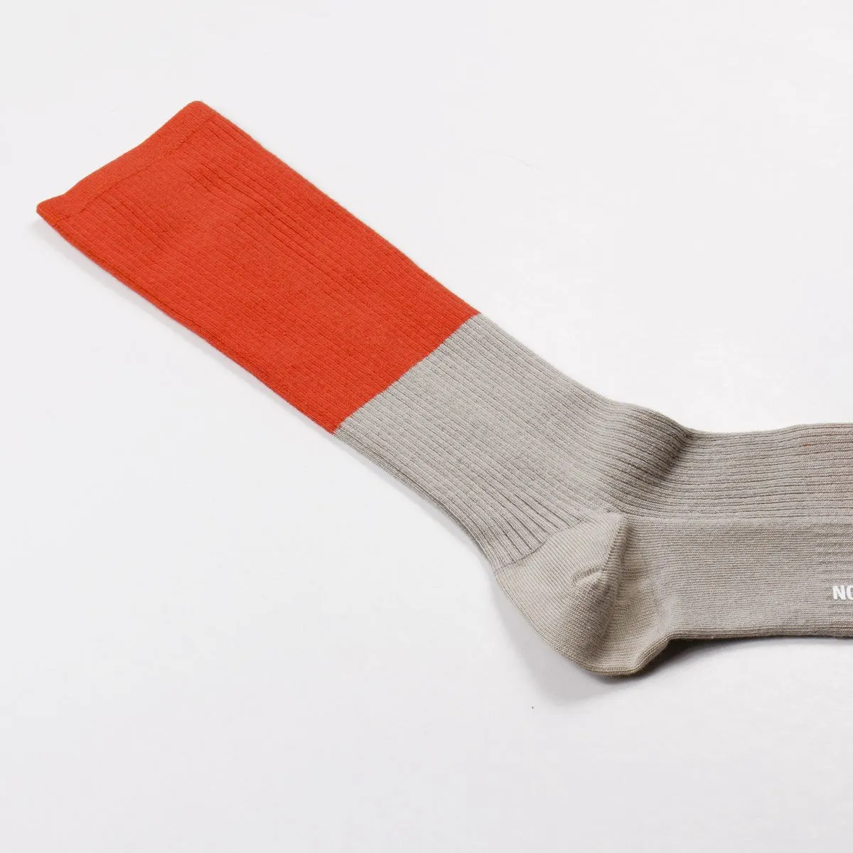 Norse Projects Burned Red Colour Block Socks