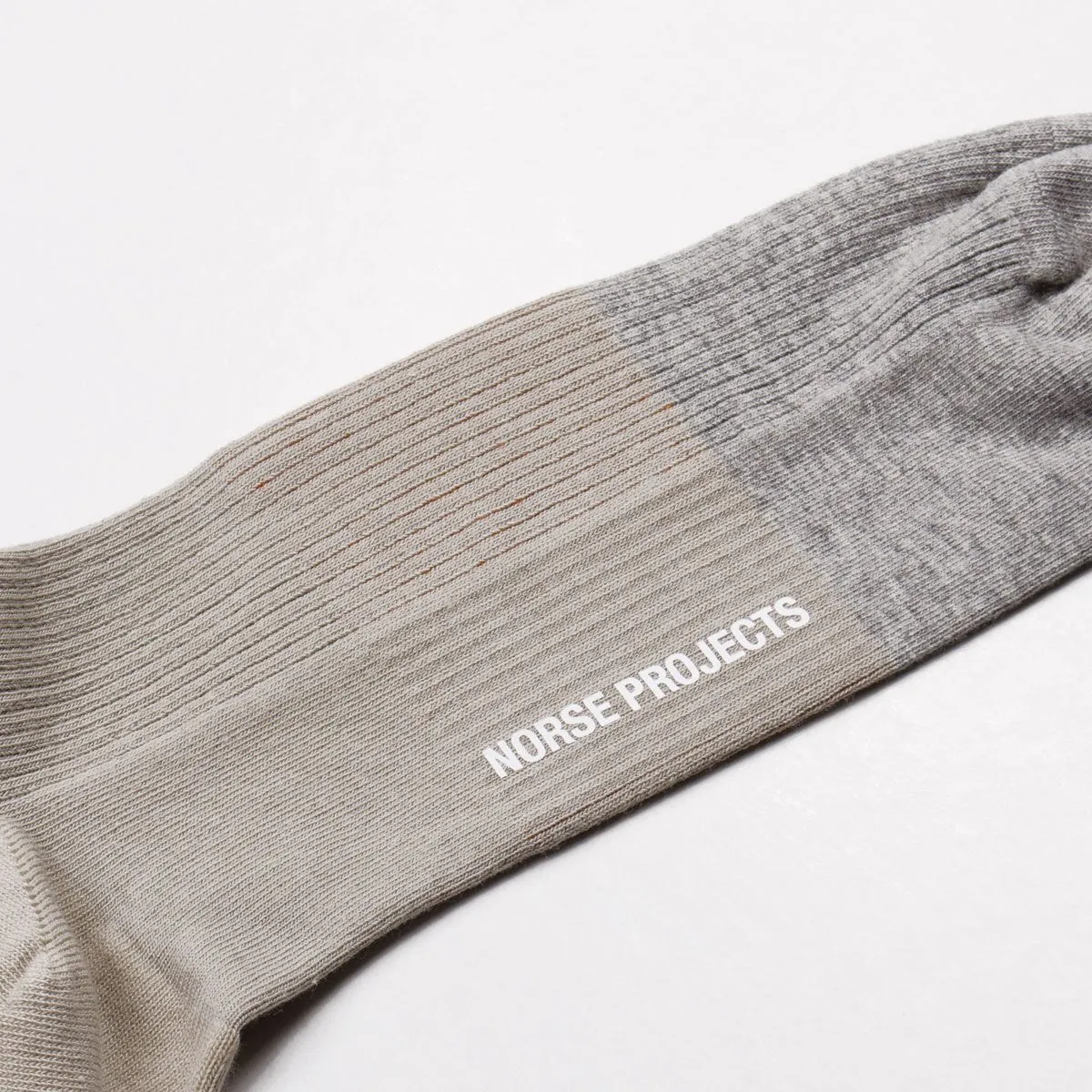 Norse Projects Burned Red Colour Block Socks